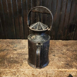 Antique railroad lantern handheld