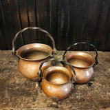 Vintage 3 copper pots