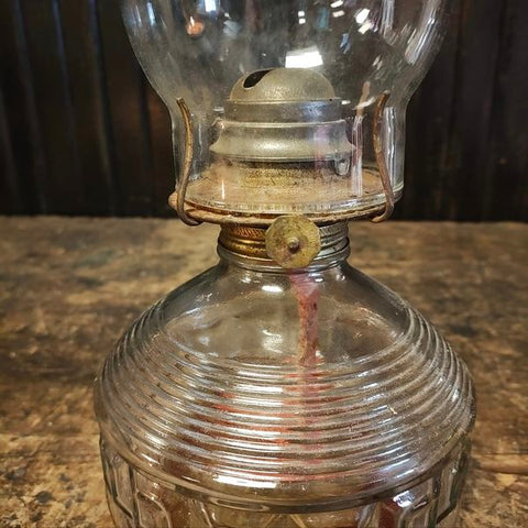 Antique glass Oil Lantern