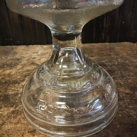 Antique glass Oil Lantern.