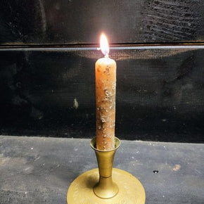 Antique Brass Candle Holder