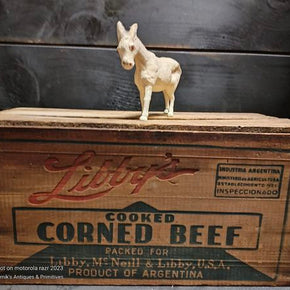 Vintage Corned Beef Wooden Box