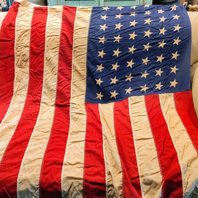 Antique American Flag 48 stars Reliance No. R 46 Made By Annin 4' X 6'