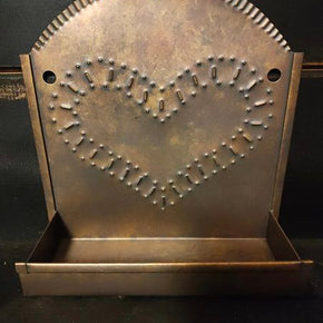 Vintage Stamped Heart Shaped Punched Tin