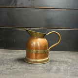 Vintage Copper & Brass Pitcher Linton Made In England