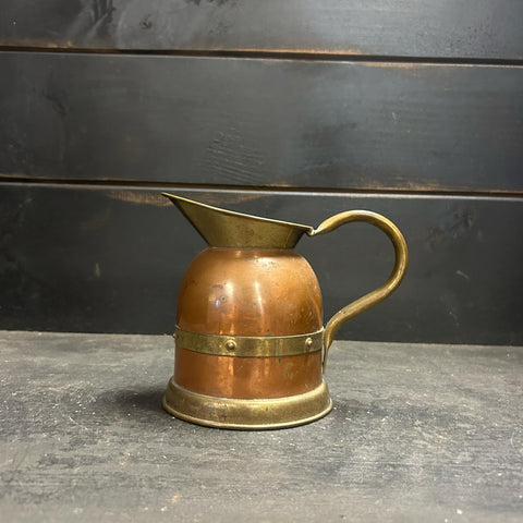 Vintage Copper & Brass Pitcher Linton Made In England