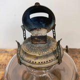 Antique Clear Glass Kerosene Oil Lamp