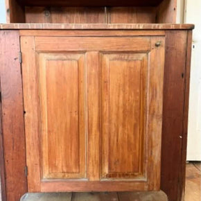 Antique Pine Step Back Hutch