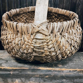 Antique Primitive Butt Basket