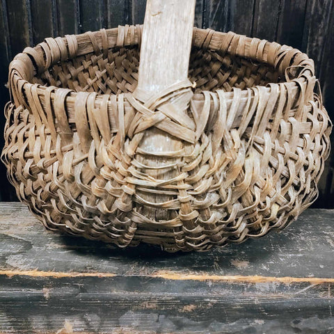 Antique Primitive Butt Basket