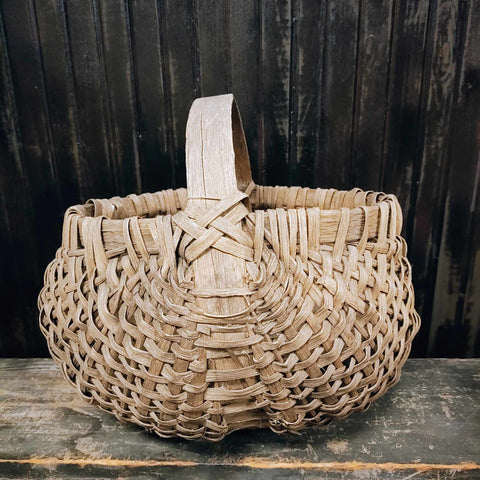 Antique Primitive Butt Basket