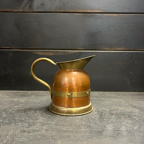 Vintage Copper & Brass Pitcher Linton Made In England