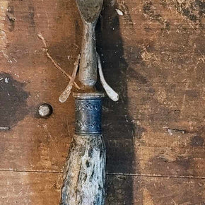 Metal Fork With Antler For A Handle