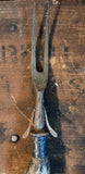 Metal Fork With Antler For A Handle