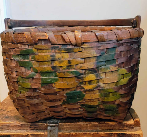 Primitive Antique Woven Basket