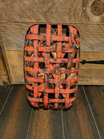 Primitive Tobacco Basket w/ Two Gourds.