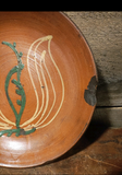 Antique Redware Plate 11.5"