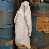 Primitive Handmade Santa with a Clay Face  18.5"