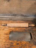 Antique Punched Greater with Wooden rolling pin