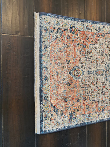 PEIMITIVE TURKISH OUSHAK  AREA RUG 2.5x6 Ft BOHEMIAN RUG