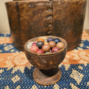 Antique Wooden Treen Goblet