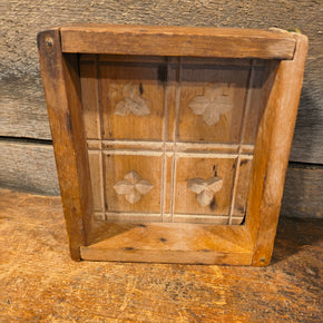 Antique Primitive Wooden Butter Mold