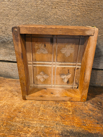 Antique Primitive Wooden Butter Mold