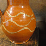 Antique Redware Pitcher