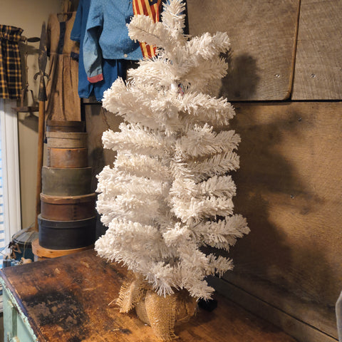 Primitive Flocked Tree 30"