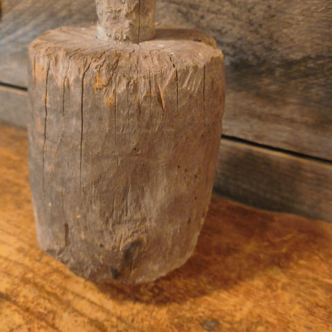 Antique Primitive Wooden Make-Do Lighting