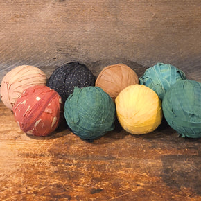 Old Primitive Rag Balls (8)