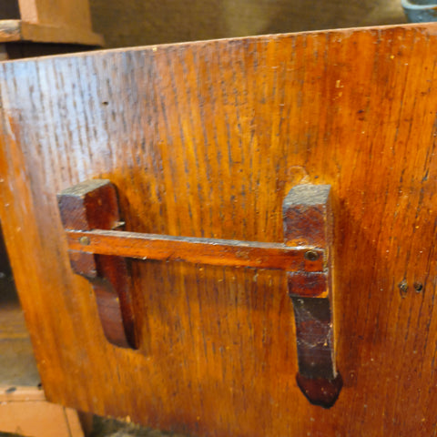 Antique Primitive Wooden Salesman  Step back Cupboard