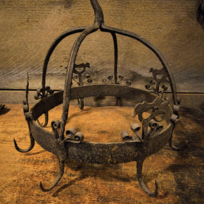 Antique Game Wrought Iron Hook