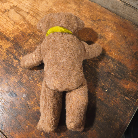 Primitive Straw-Stuffed Teddy Bear 11"