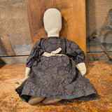 Primitive Vintage Stuffed Doll 19"