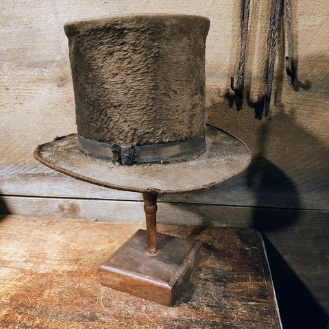 Antique Top Hat & Stand