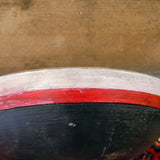 Antique Out Of Round Wooden Bowl.