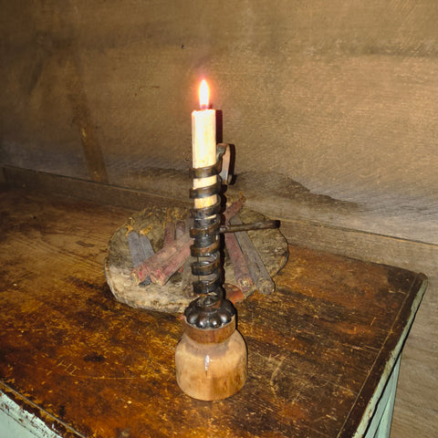 Primitive Courting Candle, 9"