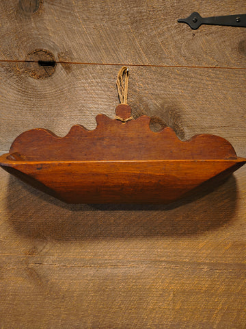 Antique Wooden Bowl Holder