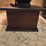 Vintage Wooden Coffee Grinder Lamp
