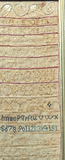 Antique Early Sampler 1802