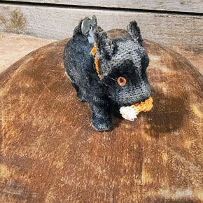 Vintage early Mechanical puppy windup toy