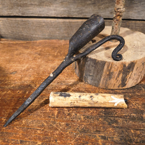 Antique Wrought Iron Candle Holder