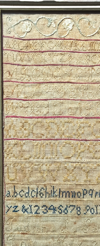 Antique Early Sampler 1802