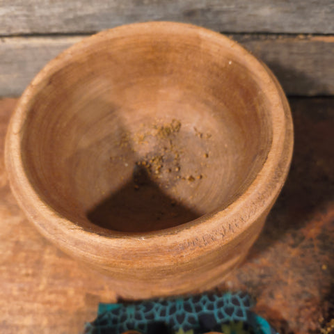 Antique Wooden Turned Salt Container
