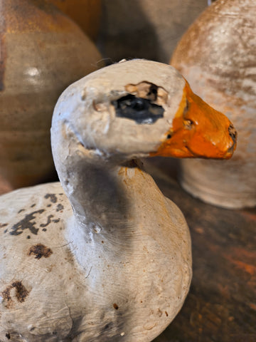 Antique Early Concrete Duck