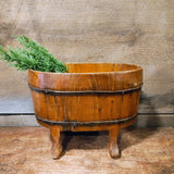 RARE Antique Chinese Foot Binding Soaking Wood BASIN