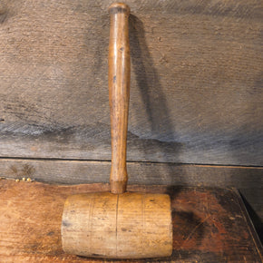 Primitive, vintage Wooden Mallet