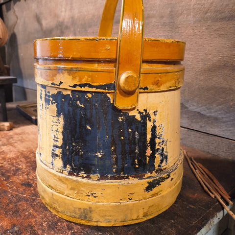 Antique Primitive Wooden Firkin