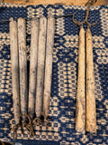 Primitive Faux Tallow Candles 11"